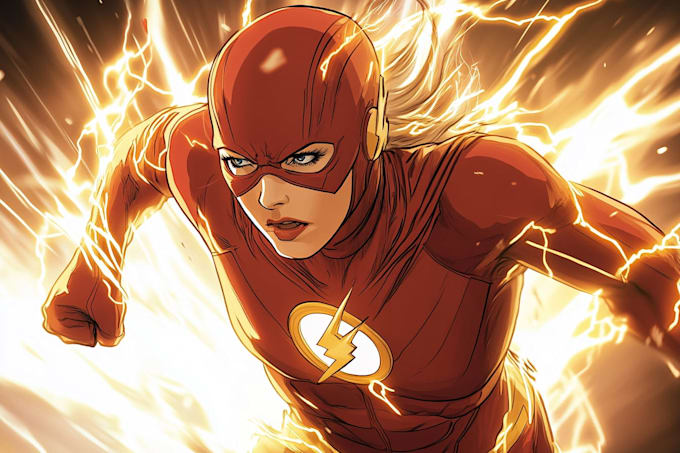 draw superhero comic illustration