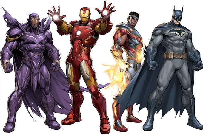 superhero character for comics