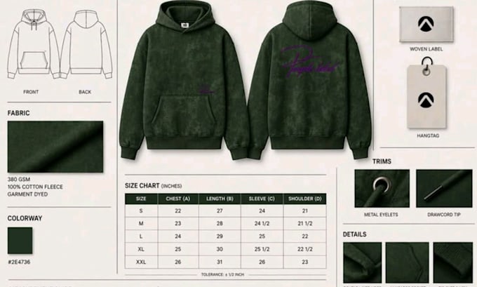 create clothing tech pack fashion tech pack streetwear techpack tracksuit design