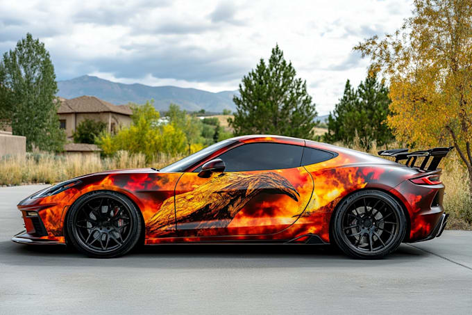 vehicle wrap, car wrap design