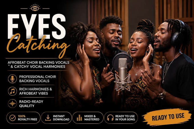record afrobeat choir backing vocals and catchy vocal harmonies