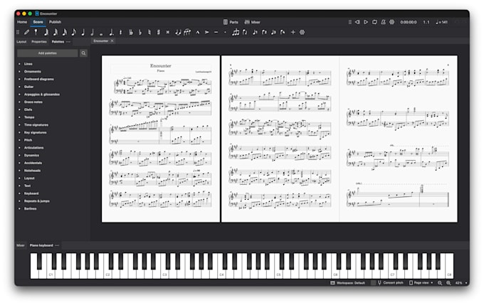 professionally transcribe audio to sheet music