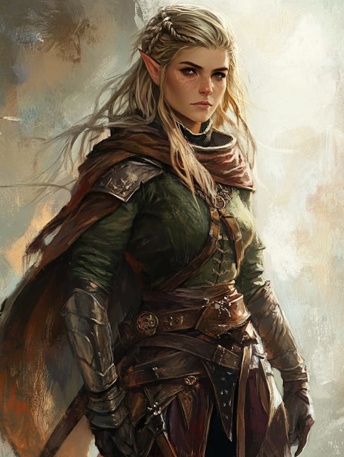 fantasy dnd character illustration