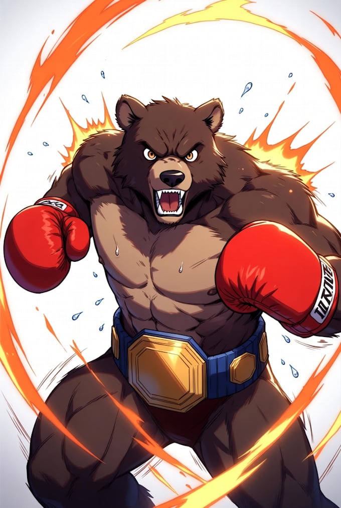 create dark cinematic anime anthro characters