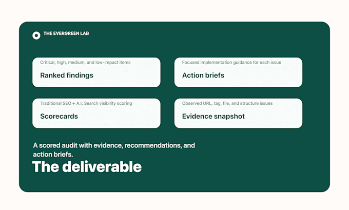 audit your website for SEO and ai search visibility