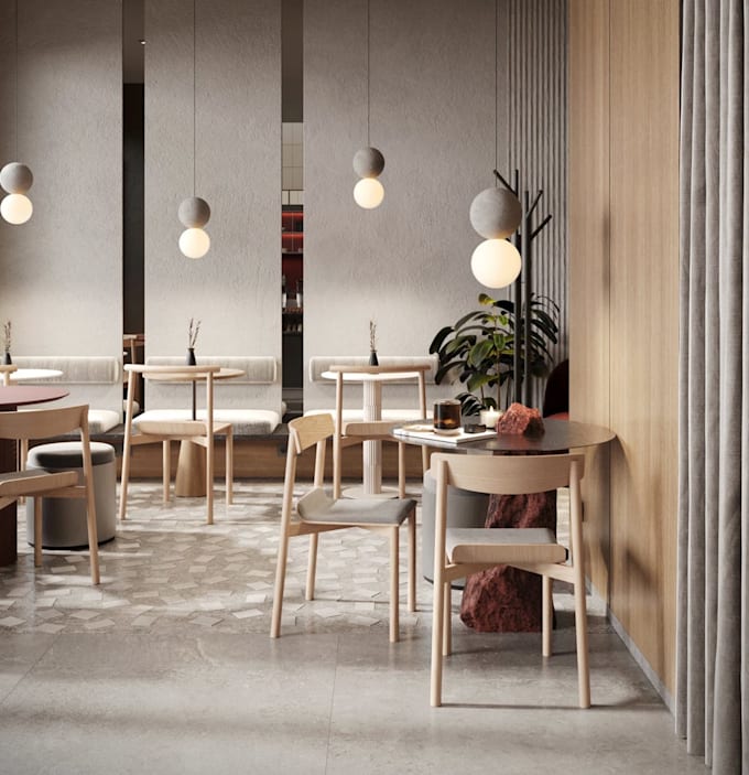 redesign 3d restaurant interior rendering,cafe,bar,coffee shop,lounge cgi design