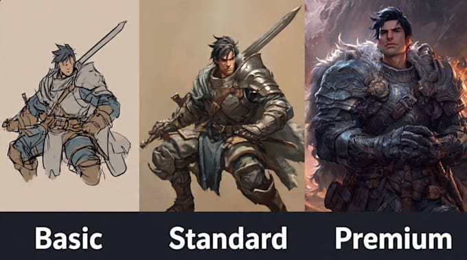 create custom dnd, rpg, and character art