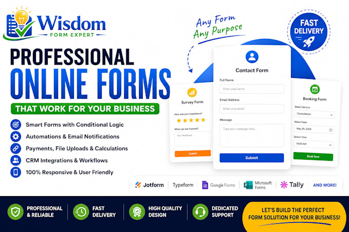 design custom forms using totform typeform and tally google form integration