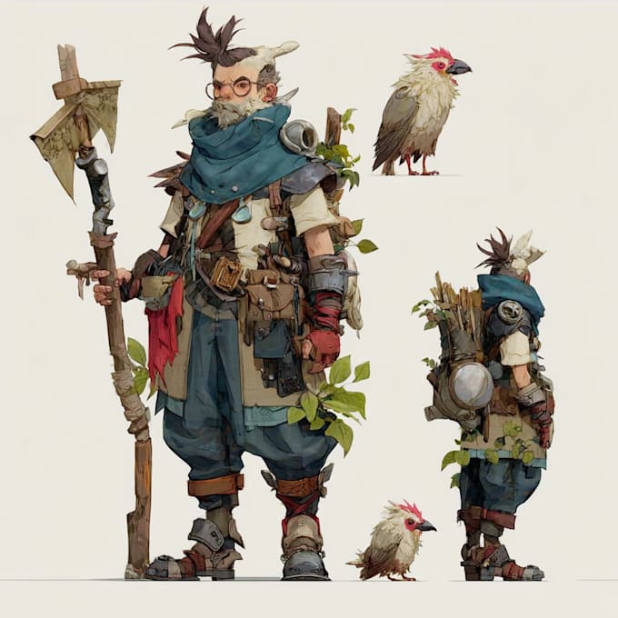 create original concept art character design