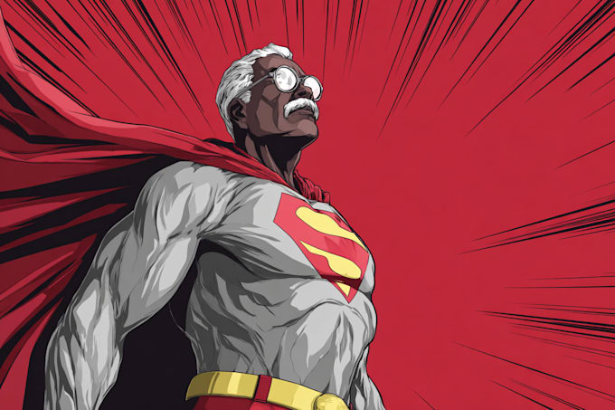 draw custom superhero comic art