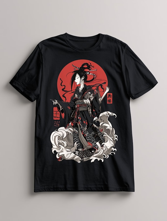 japanese t shirt illustration