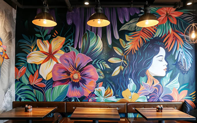 design graffiti designs, murals and wall arts