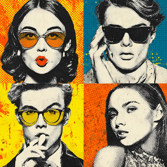 createa you into professional pop art artwork