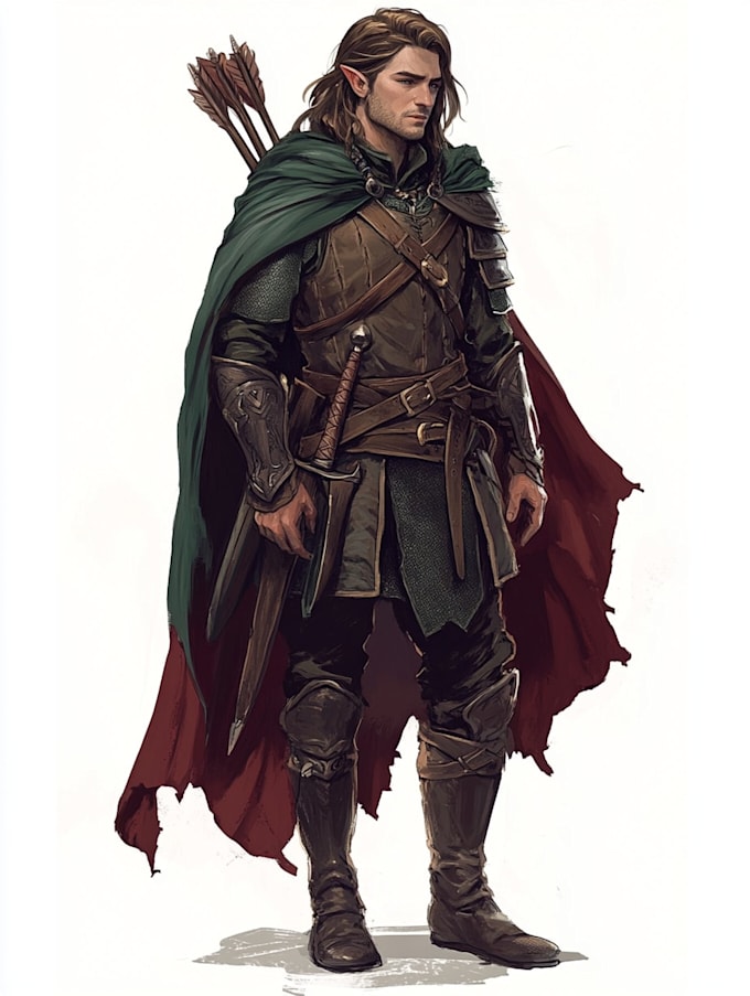 fantasy dnd character illustration