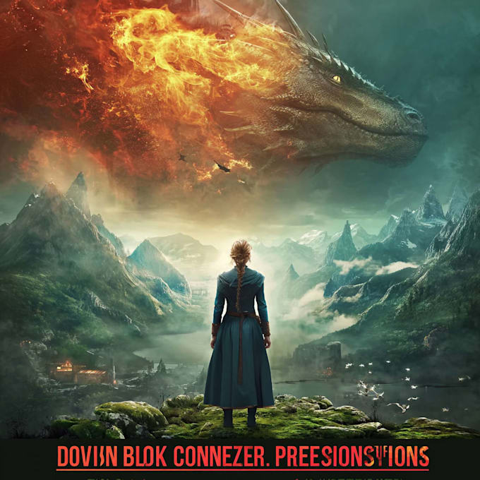 make cinematic fantasy cover design for amazon kdp