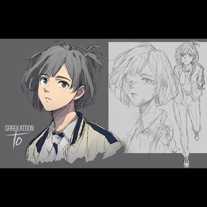 create anime character sheet