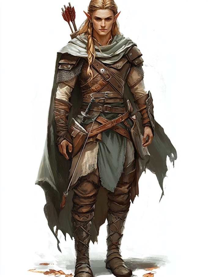 fantasy dnd character illustration