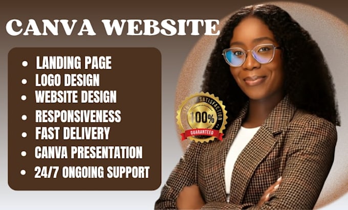 canva website design landing page website design