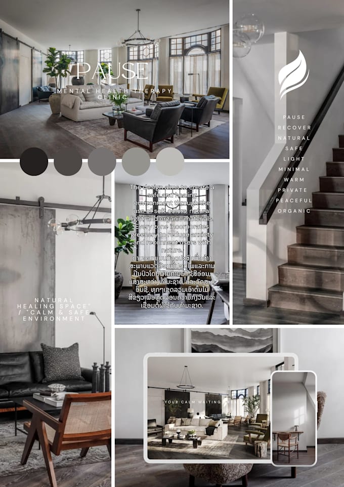 aesthetic interior moodboards and concept boards