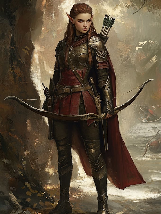 fantasy dnd character illustration