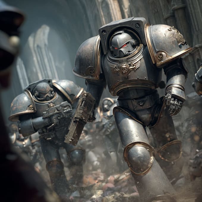 create warhammer 40k art