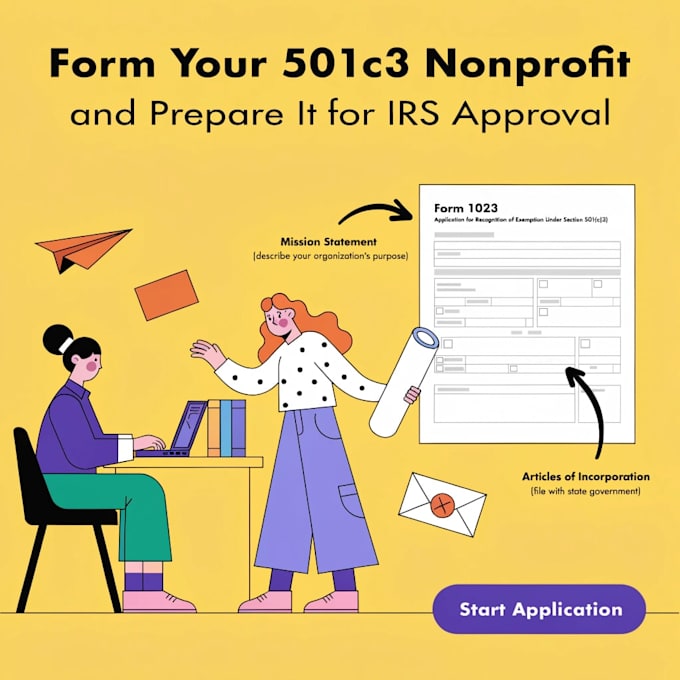 form your 501c3 nonprofit and prepare it for irs approval