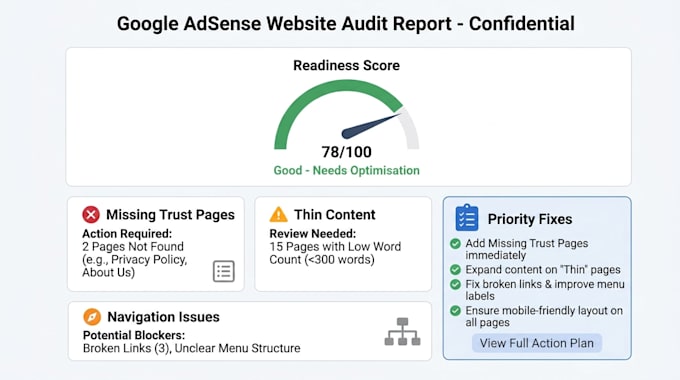 review your website for google adsense approval issues