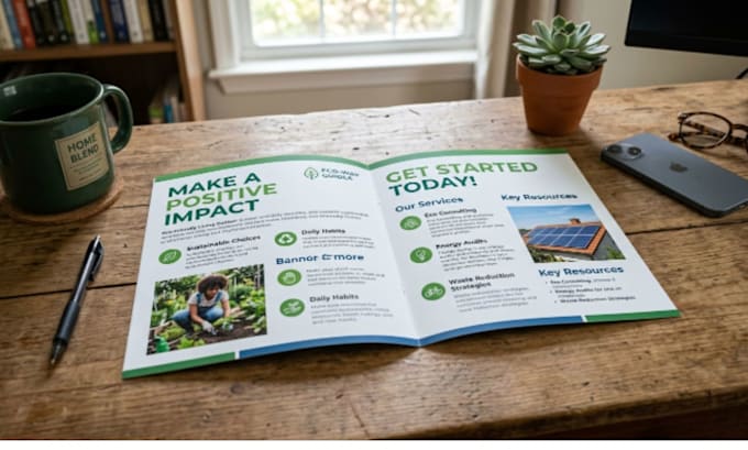 design professional brochure design , bifold, trifold