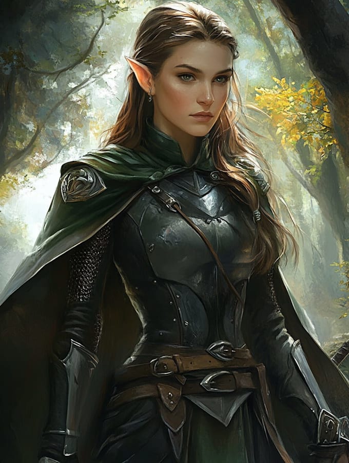 fantasy dnd character illustration