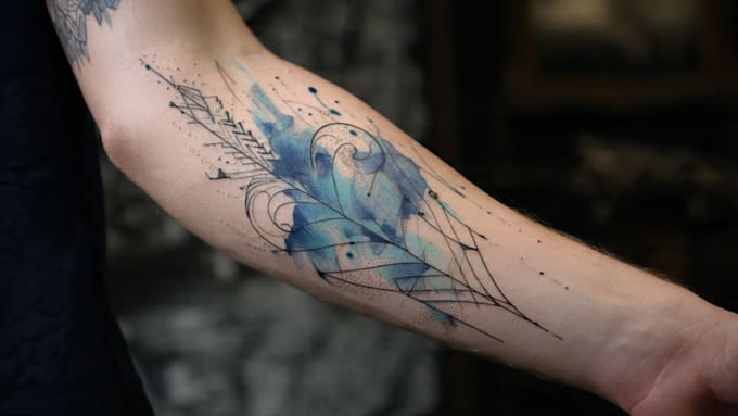 custom an abstract tattoo design