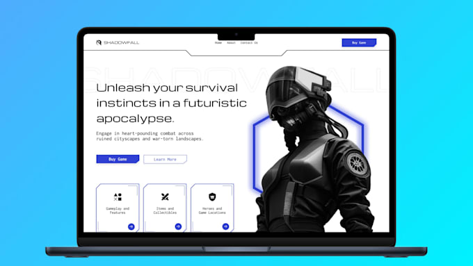 design and prototype a modern, conversion focused website UI UX