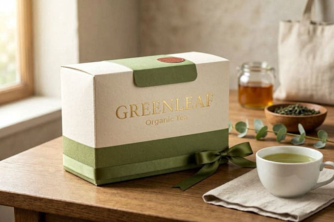 create modern product packaging design with dieline