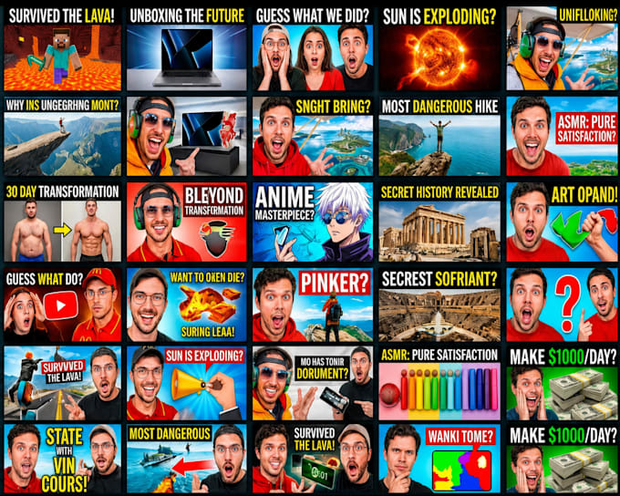 design high CTR youtube thumbnail design