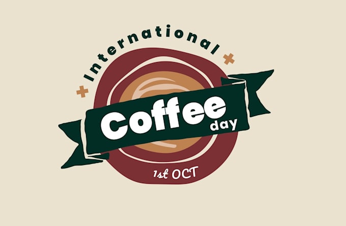 create hand drawn coffee shop logo for your cafe