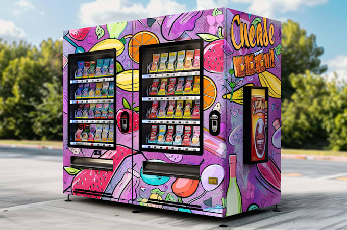 design any vending machine wrap