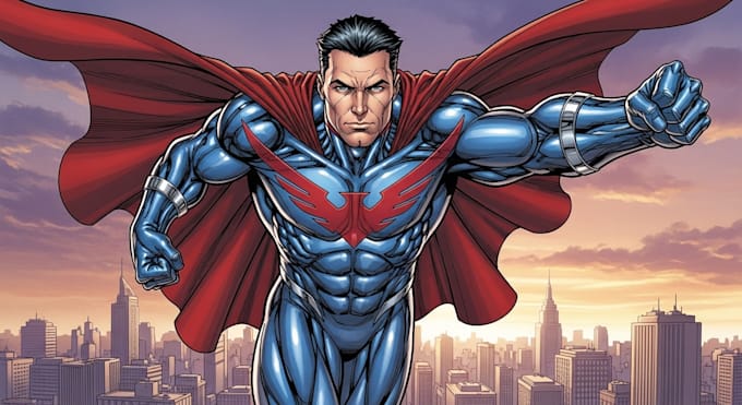 superhero character for comics