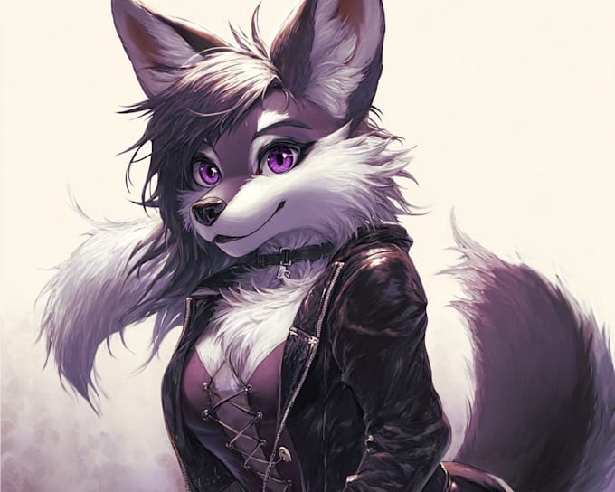 draw a stunning furry character illustration