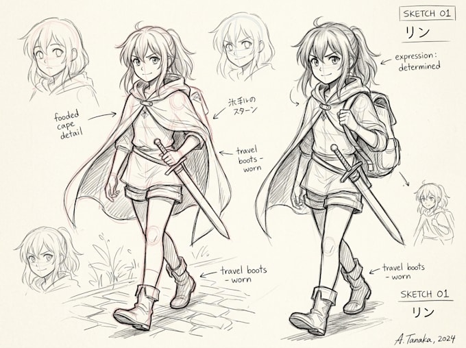 sketch you anime sketch art