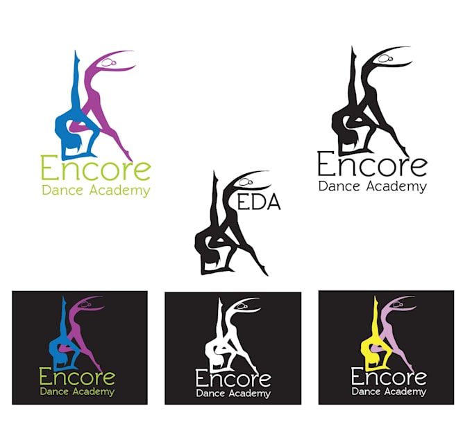 create a custom dance studio logo with elegant and modern style