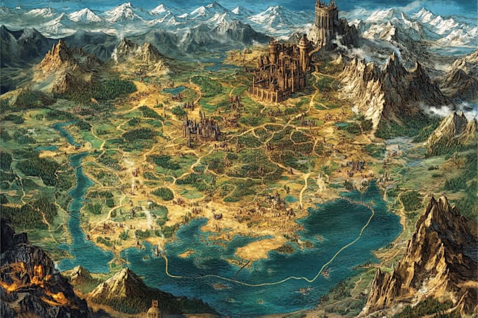 do fantasy map design