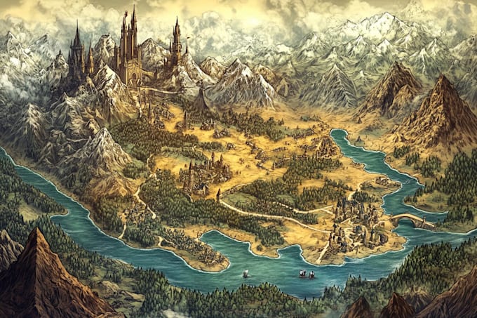 do fantasy map design