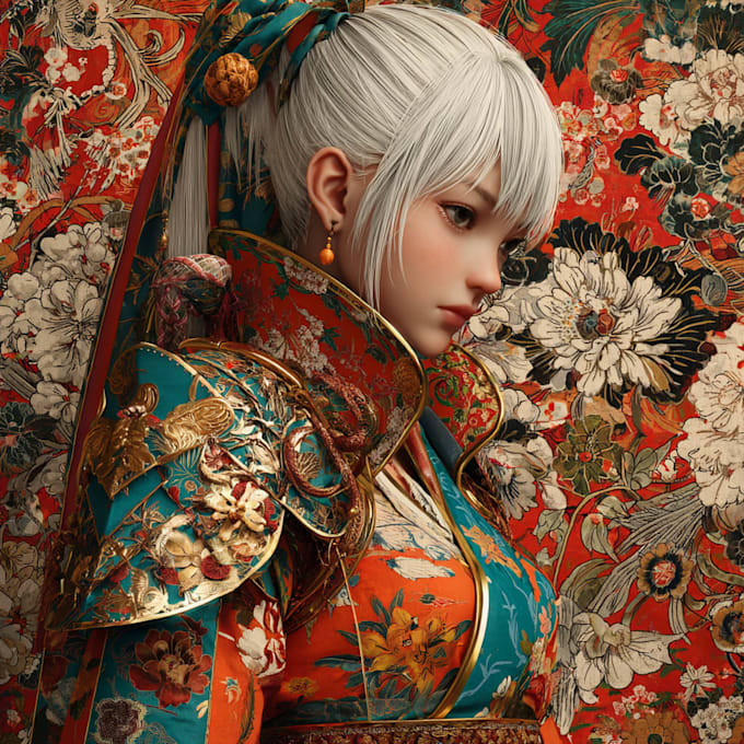 paint a character design in anime style