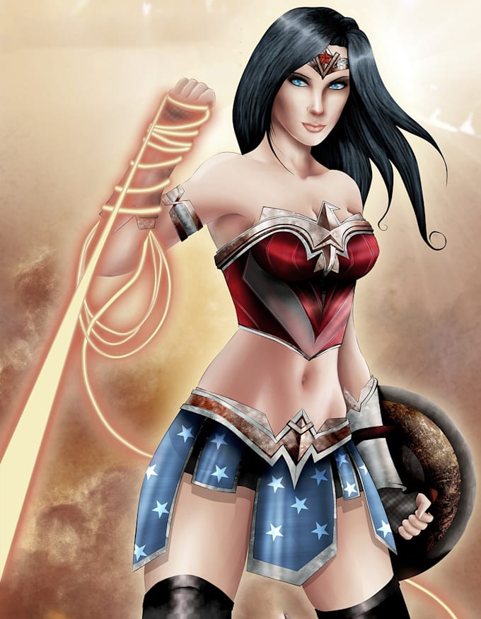 draw an  anime art, custom character