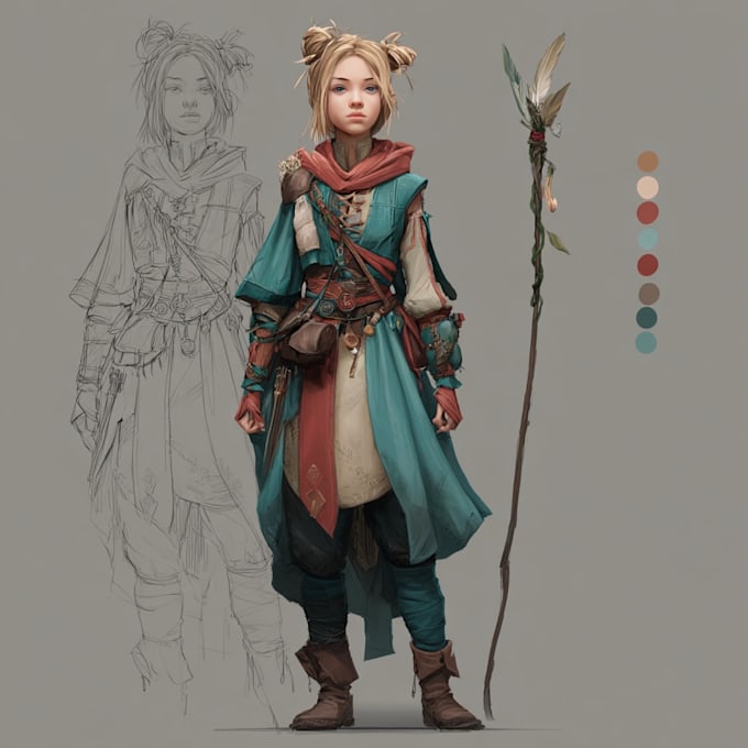 fantasy character art and fantasy character art