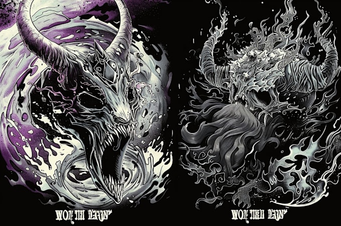do dark art illustration
