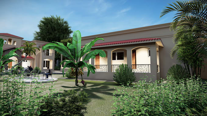 create exterior or interior 3d model and rendering in revit