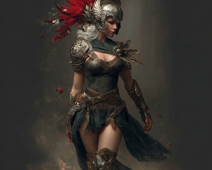 draw epic dnd character art fantasy rpg character illustration
