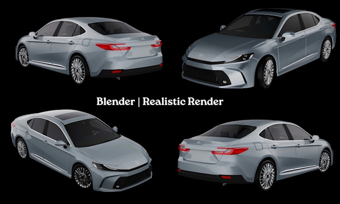 create 3d car modeling, realistic vehicle rendering, product visualization
