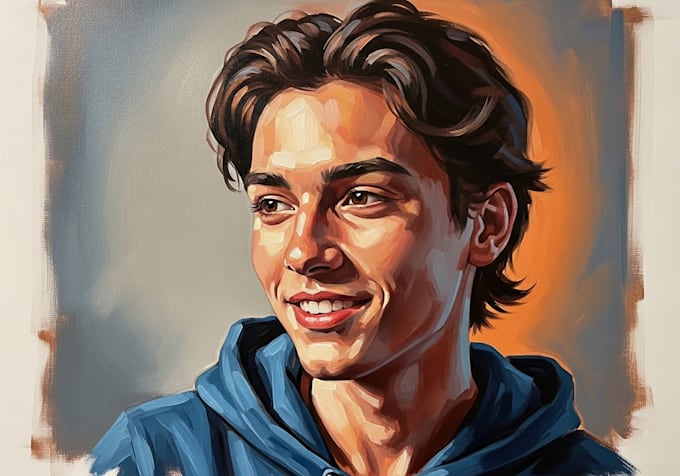 paint an acrylic painting portrait for you