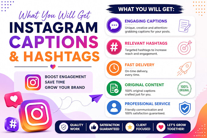 write engaging instagram captions and hashtags for your posts